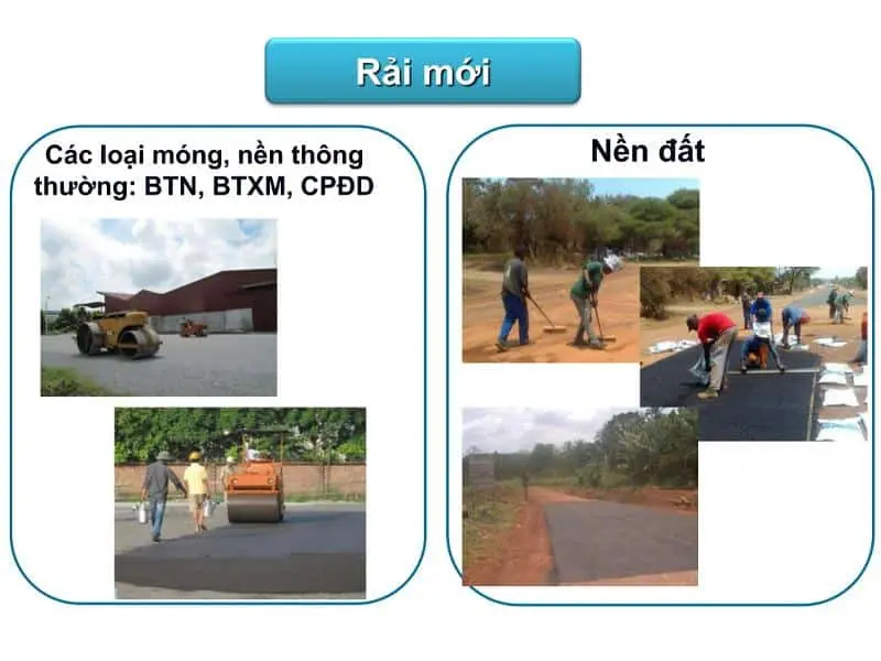 Ứng dụng Carboncor Asphalt